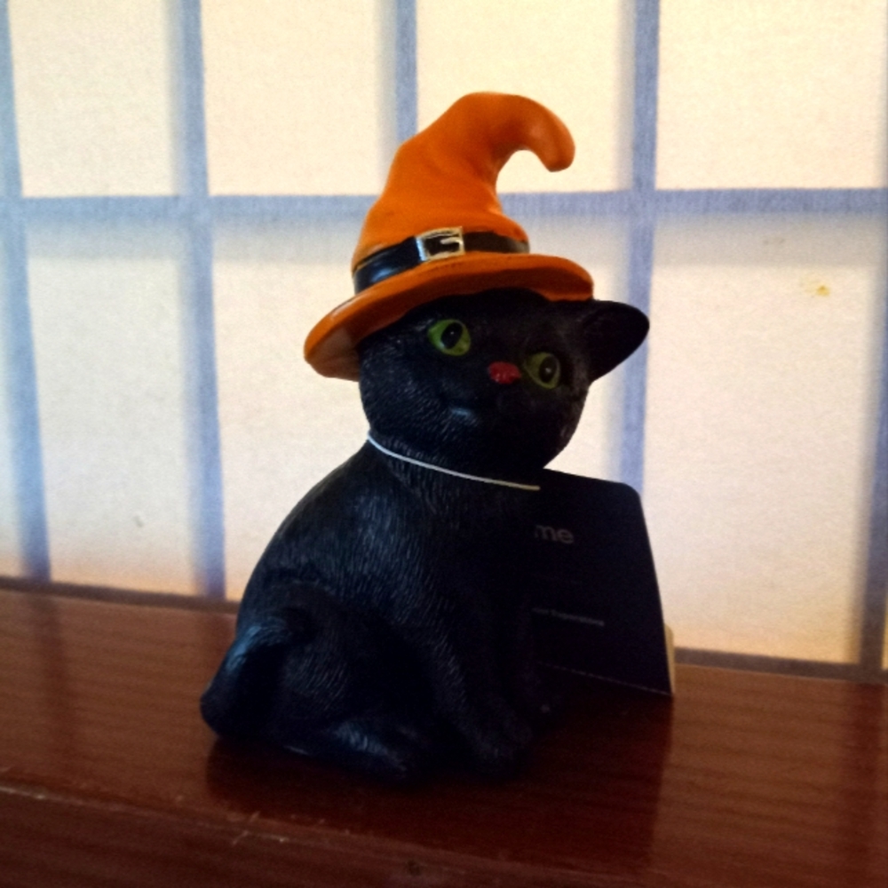 Small black Halloween cat